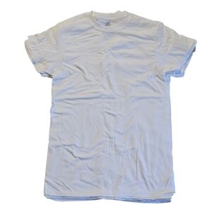 5 Men’s George Crew Neck T-shirt Bundle Small White Tees New Shirt Sleeve